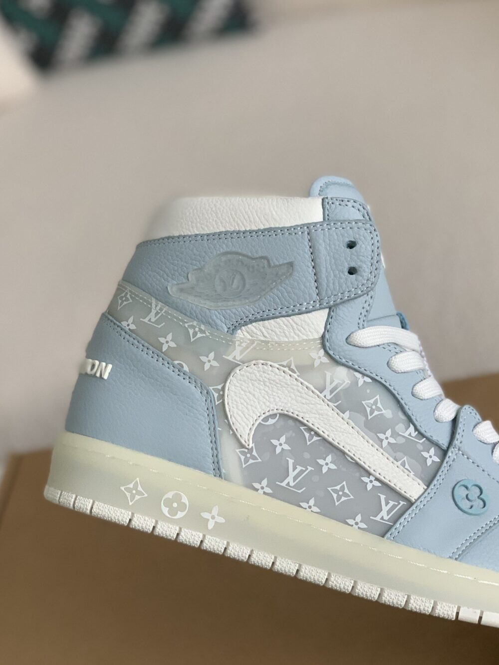 Nike Air Jordan 1 x LV – Monogram Sky Edition - Image 4