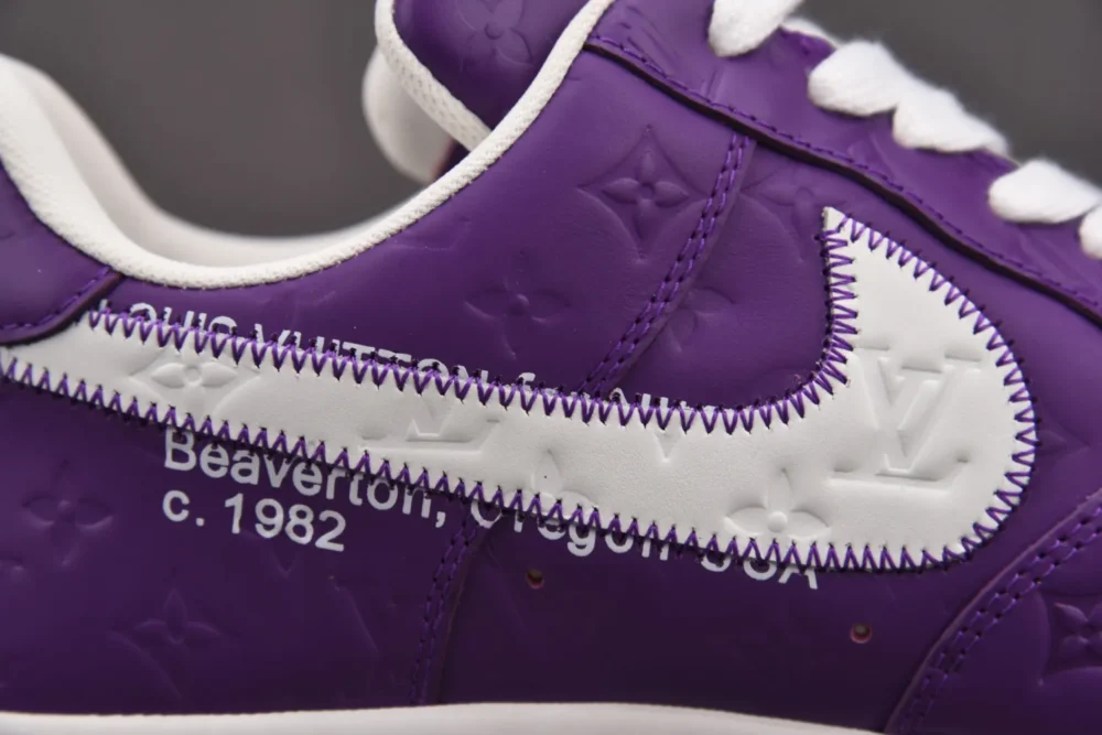 Louis Vuitton x Nike Air Force 1 Low 'By Virgil Abloh Purple' - Image 9