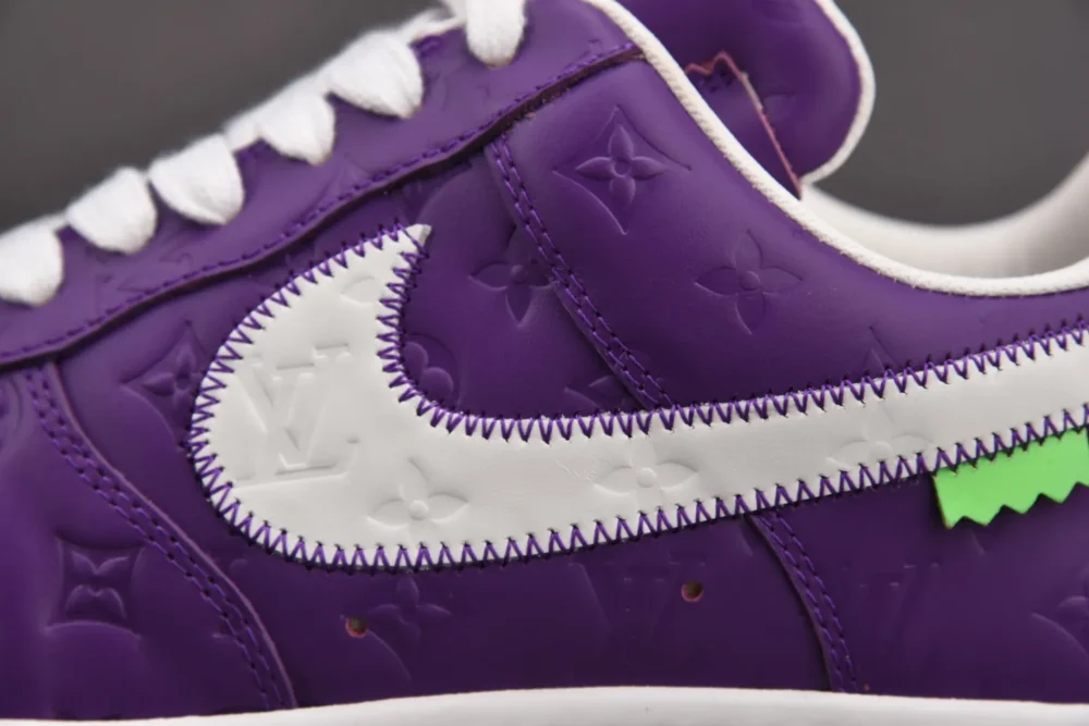 Louis Vuitton x Nike Air Force 1 Low 'By Virgil Abloh Purple' - Image 8