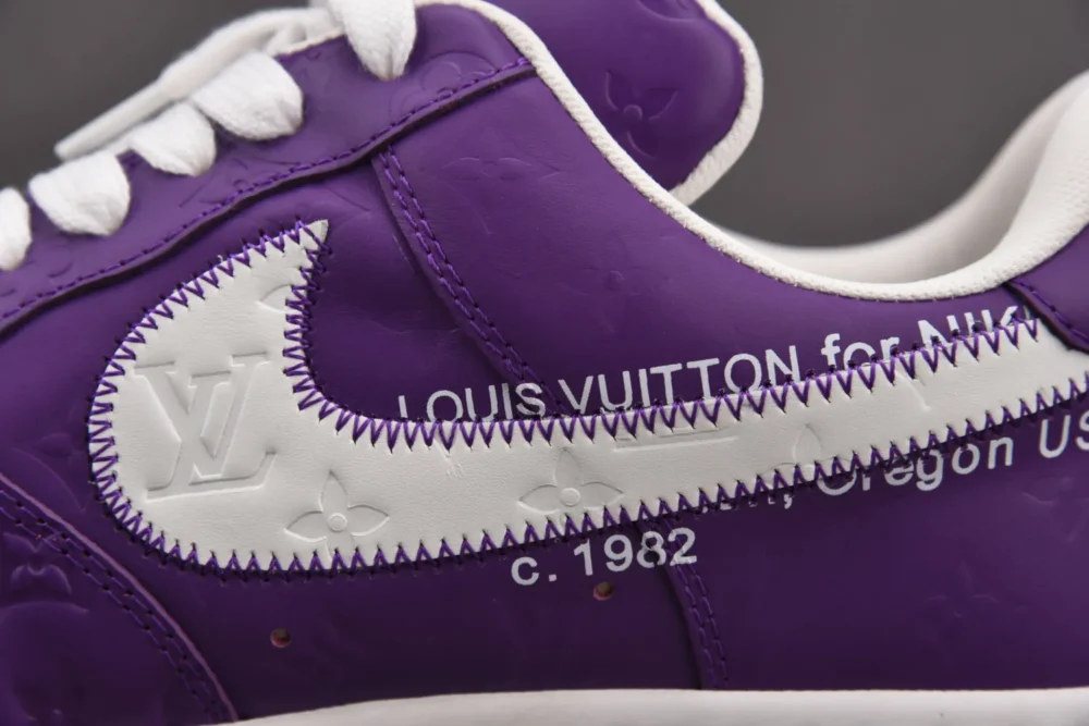 Louis Vuitton x Nike Air Force 1 Low 'By Virgil Abloh Purple' - Image 10
