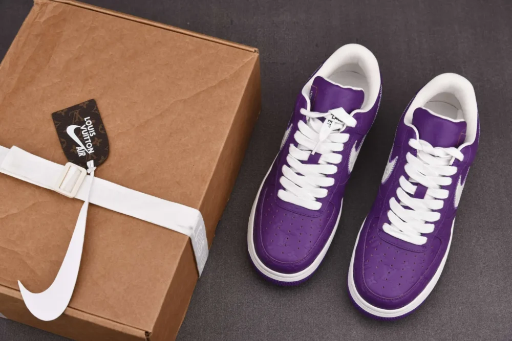 Louis Vuitton x Nike Air Force 1 Low 'By Virgil Abloh Purple' - Image 14