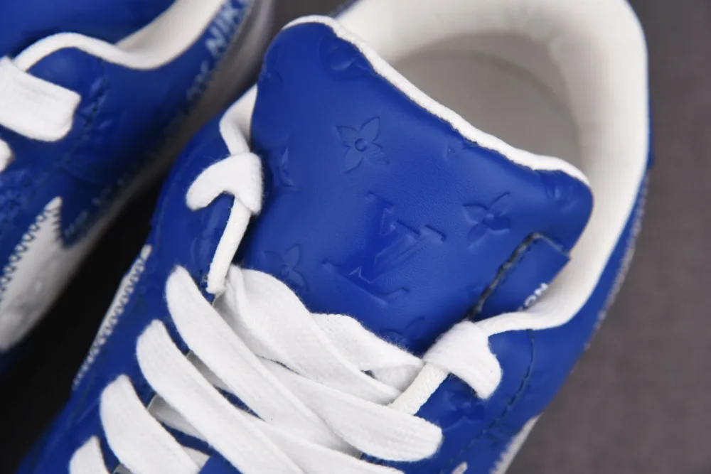 Louis Vuitton x Nike Air Force 1 Low 'By Virgil Abloh Navy Blue' - Image 8