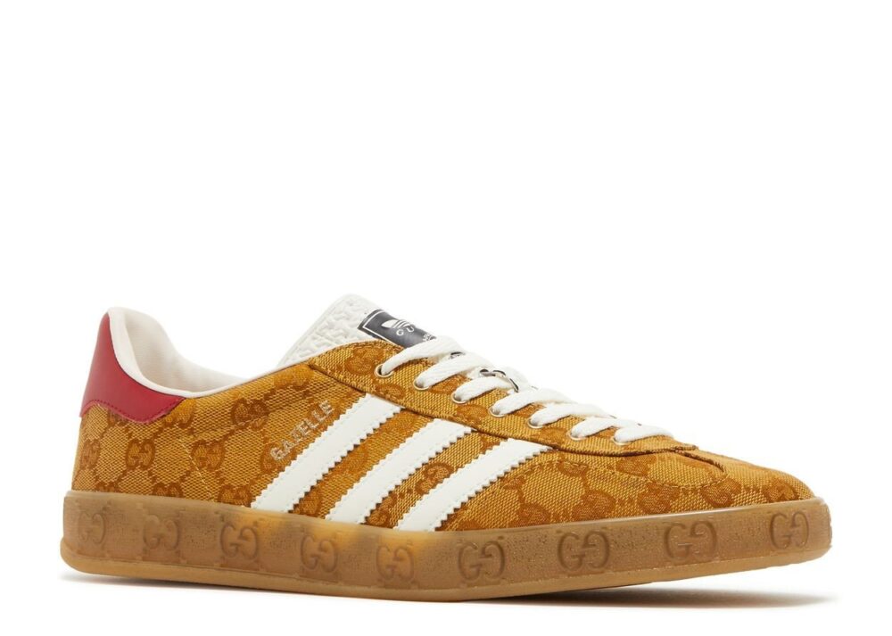 Adidas x Gucci Gazelle 'GG Monogram Beige Brown' - Image 2