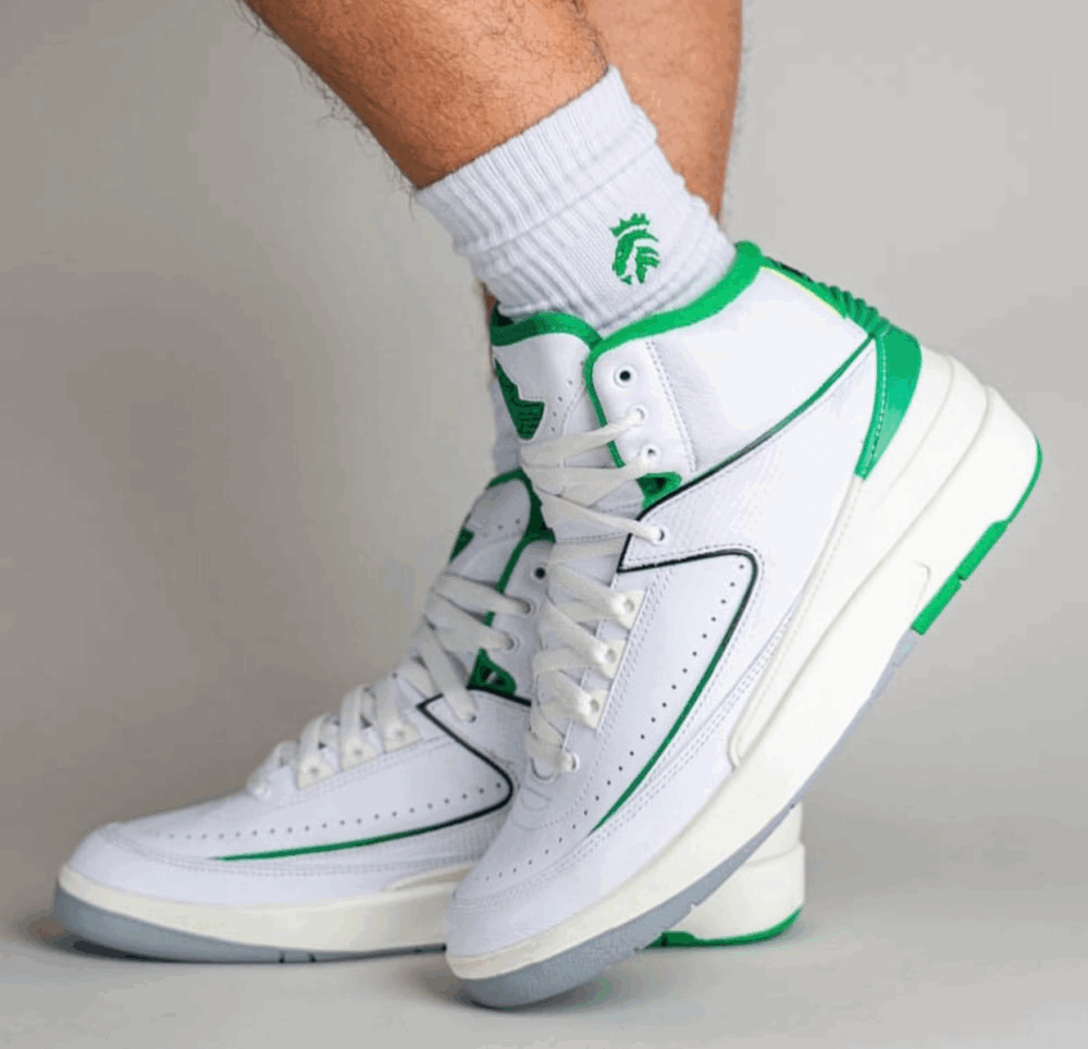Nike Air Jordan 2 Retro 'Lucky Green' - Image 7