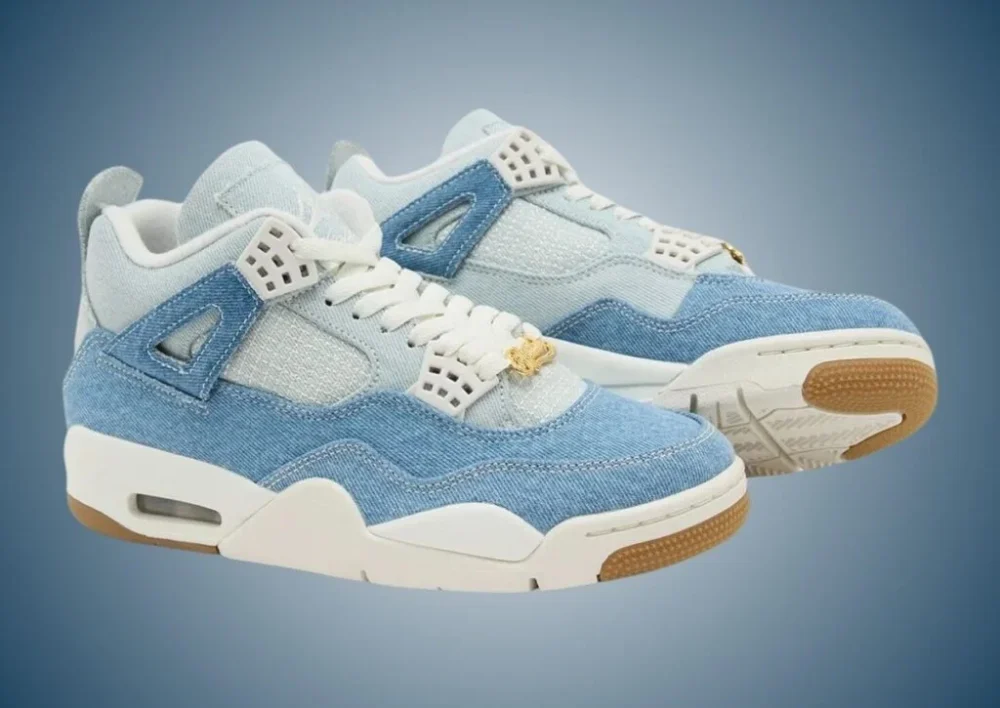 Nike Air Wmns Jordan 4 Retro TEX 'Worn Blue Denim' - Image 3