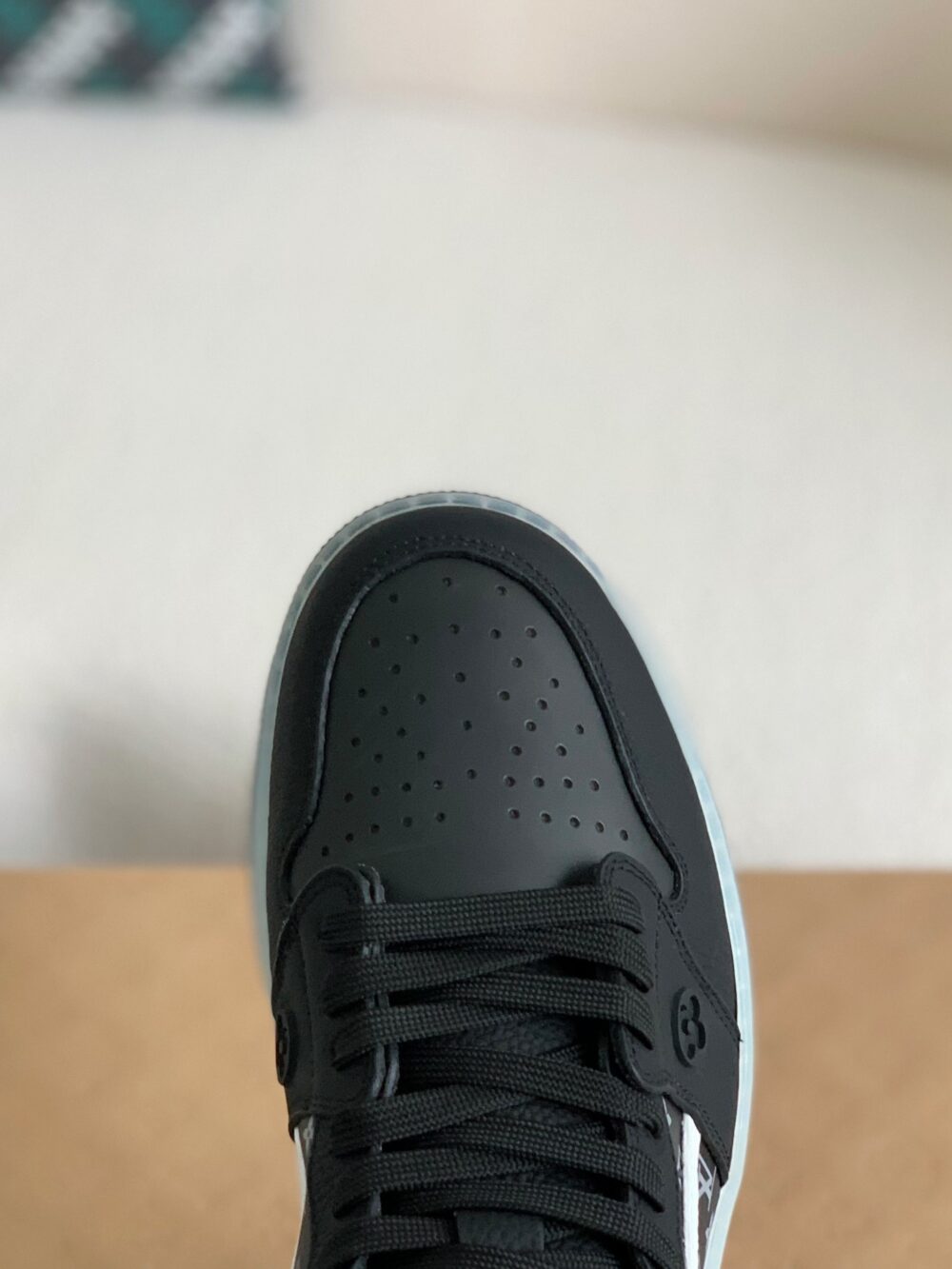 Nike Air Jordan 1 x LV - Triple Black Monogram Edition - Image 9