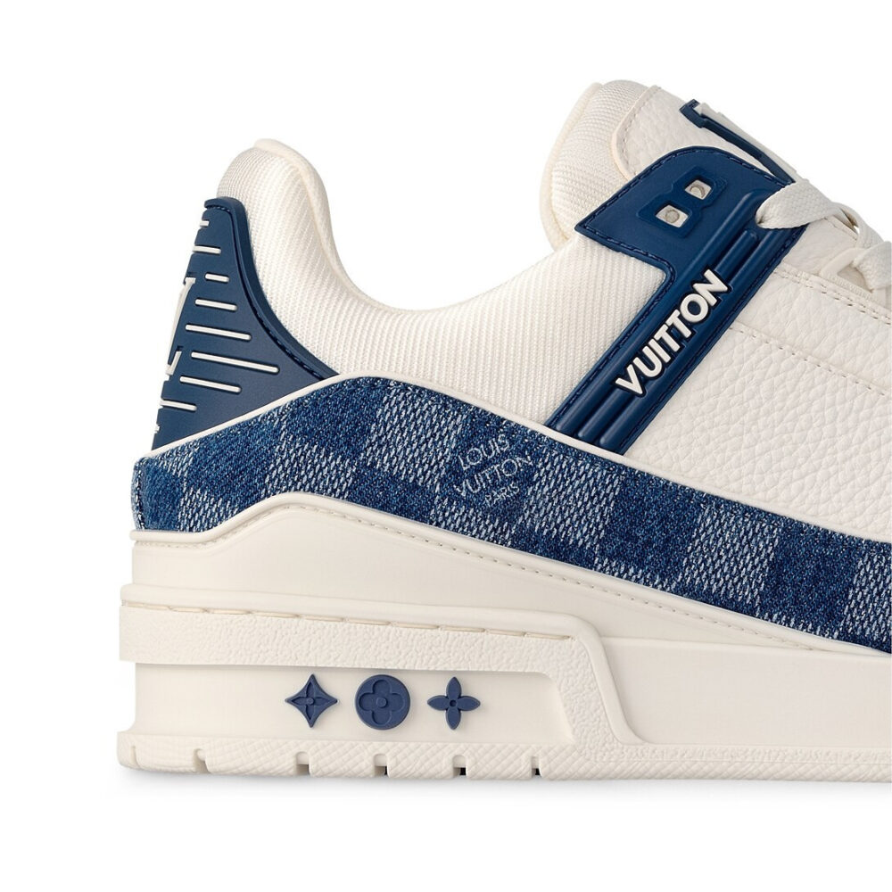 Louis Vuitton LV Trainer Sneaker 'Damier Denim Blue' - Image 6
