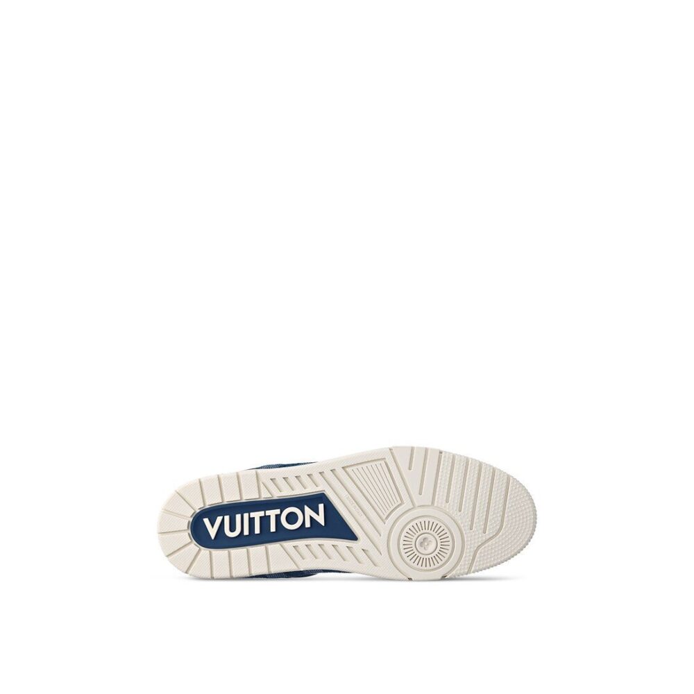Louis Vuitton LV Trainer Sneaker 'Damier Denim Blue' - Image 7