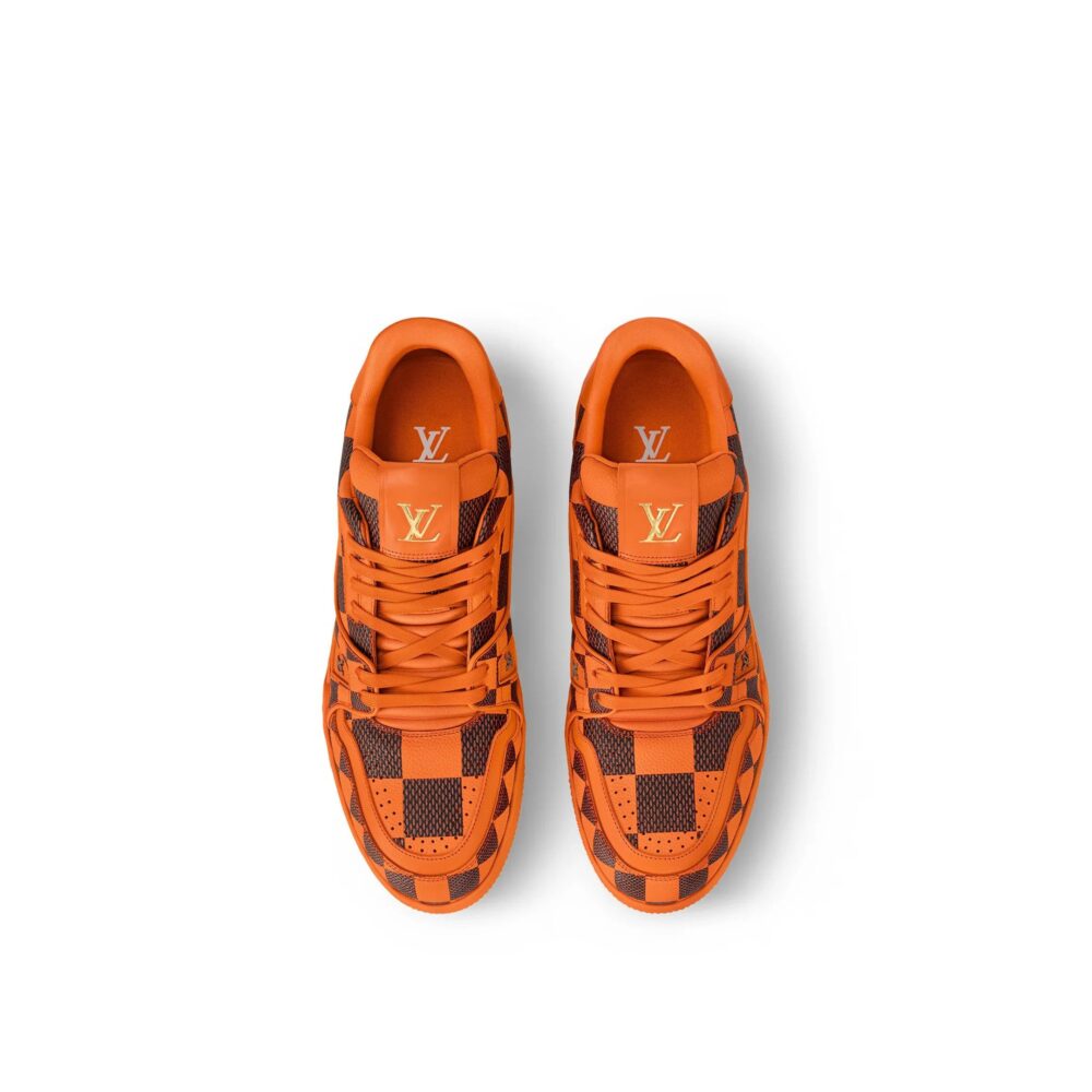 Louis Vuitton LV Trainer Sneaker 'DarkOrange' - Image 3