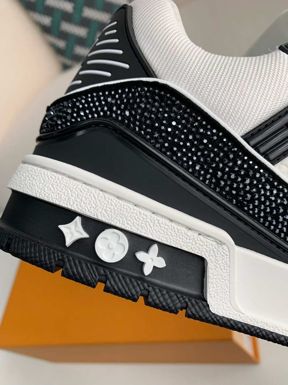 Louis Vuitton LV Trainer Sneaker 'Denim Monogram Black Diamond' - Image 9