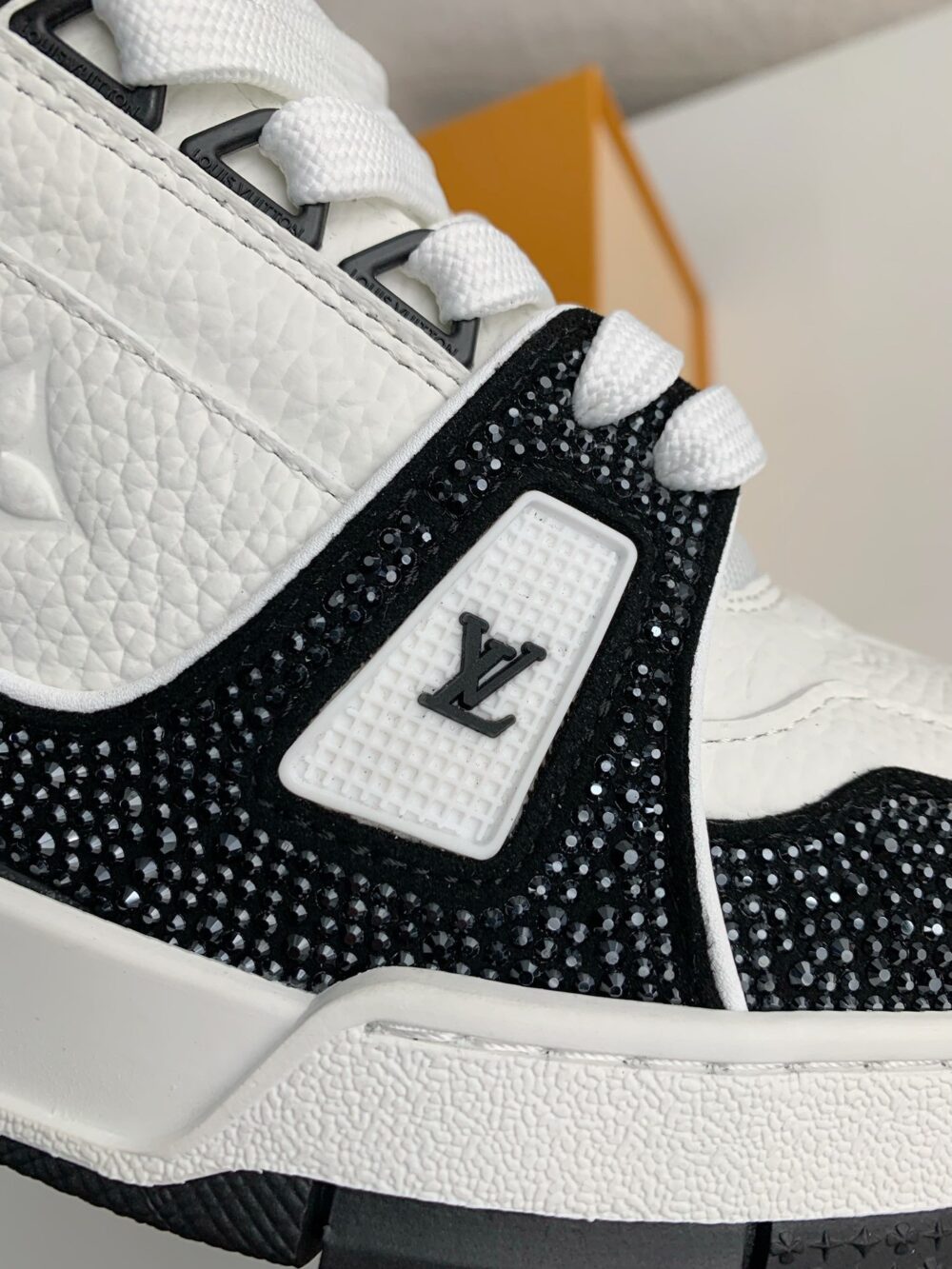 Louis Vuitton LV Trainer Sneaker 'Denim Monogram Black Diamond' - Image 8