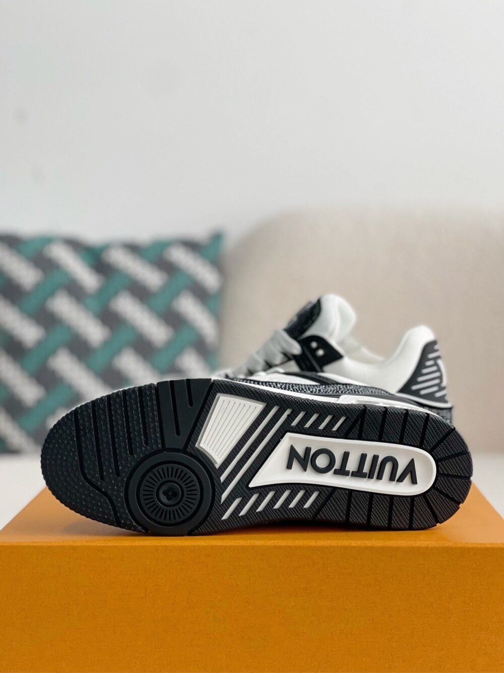 Louis Vuitton LV Trainer Sneaker 'Denim Monogram Black Diamond' - Image 12