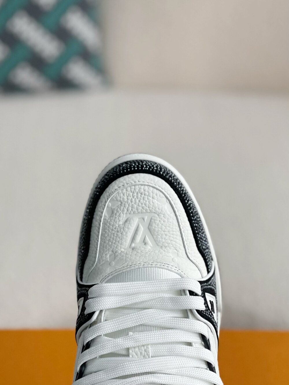 Louis Vuitton LV Trainer Sneaker 'Denim Monogram Black Diamond' - Image 10