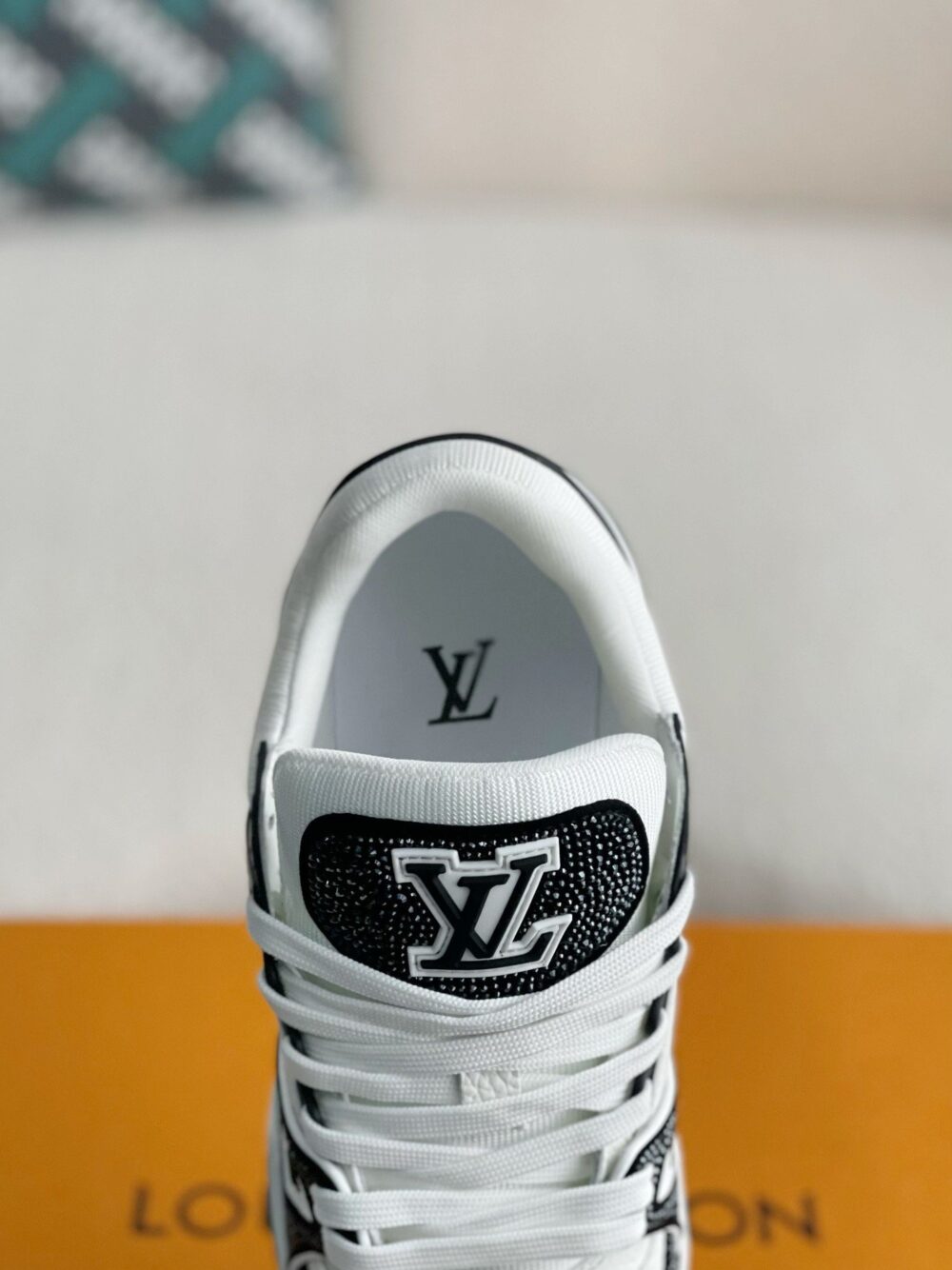 Louis Vuitton LV Trainer Sneaker 'Denim Monogram Black Diamond' - Image 11