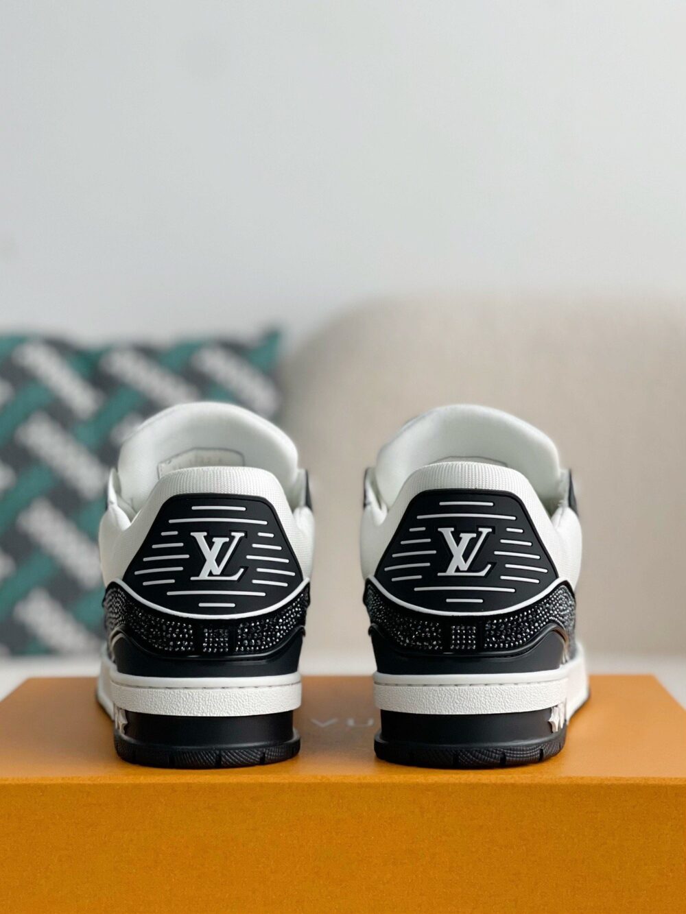 Louis Vuitton LV Trainer Sneaker 'Denim Monogram Black Diamond' - Image 14
