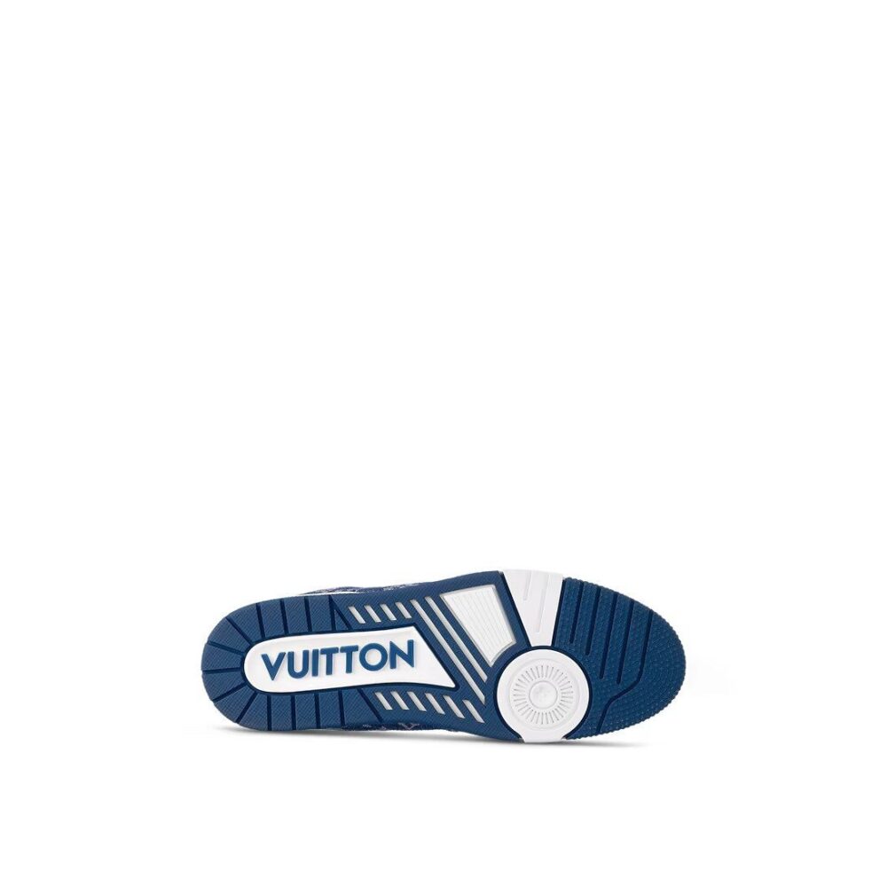 Louis Vuitton LV Trainer Sneaker 'Denim Monogram Blue' - Image 8
