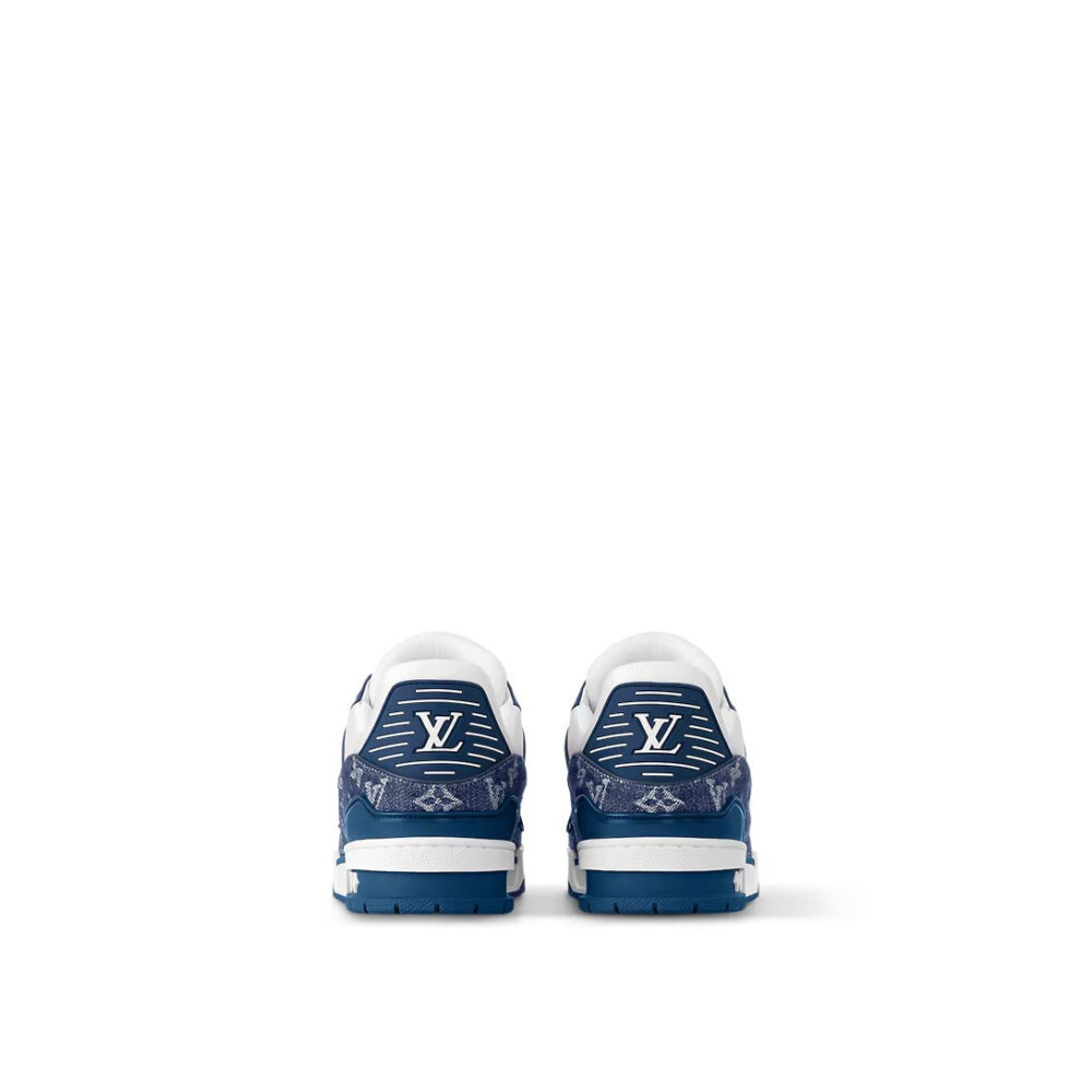 Louis Vuitton LV Trainer Sneaker 'Denim Monogram Blue' - Image 7
