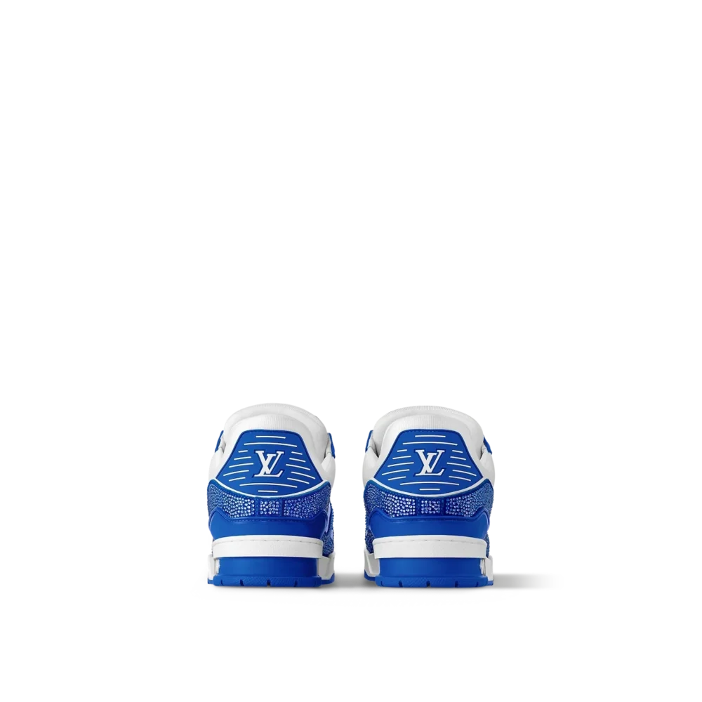 Louis Vuitton LV Trainer Sneaker 'Denim Monogram Blue Diamond' - Image 4
