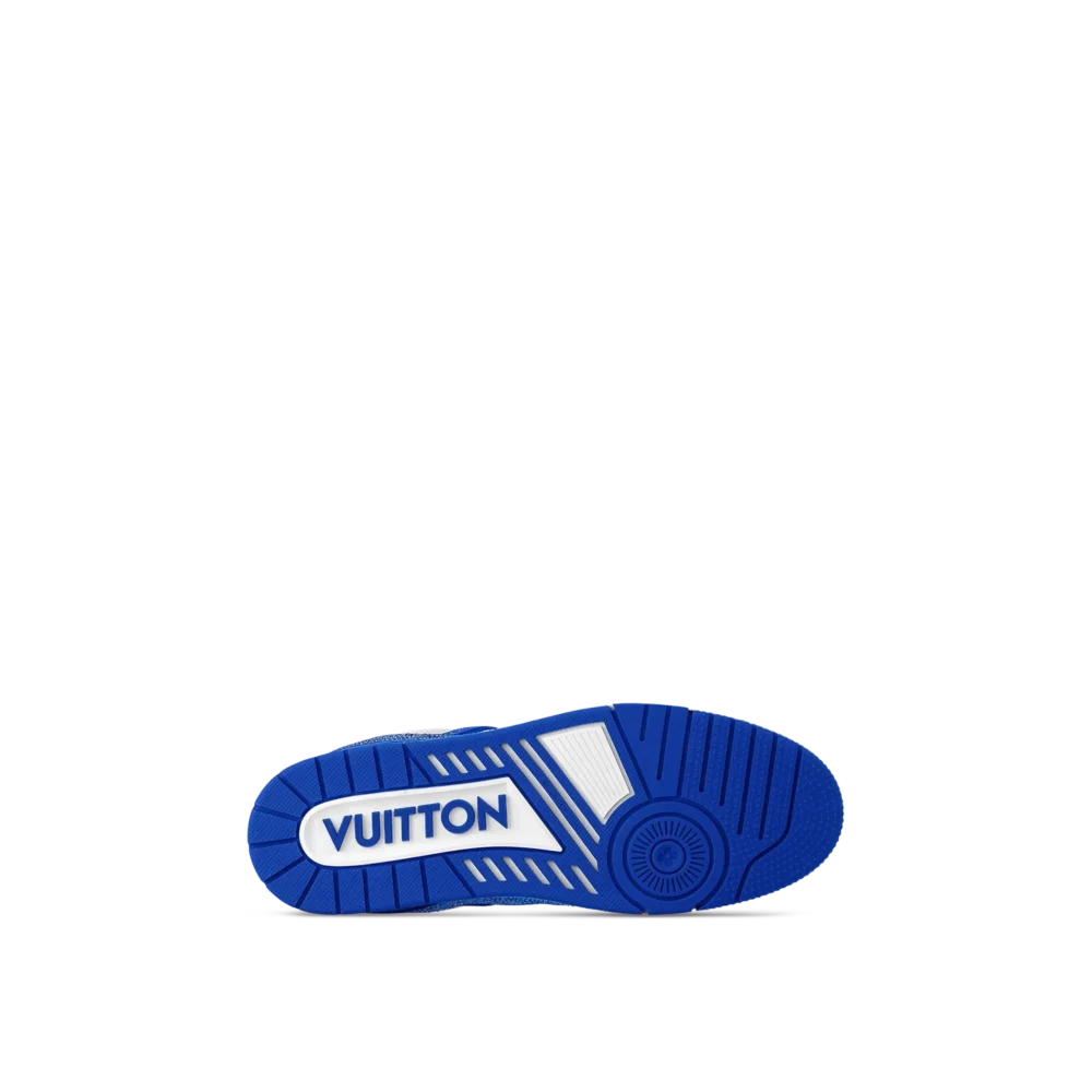 Louis Vuitton LV Trainer Sneaker 'Denim Monogram Blue Diamond' - Image 6