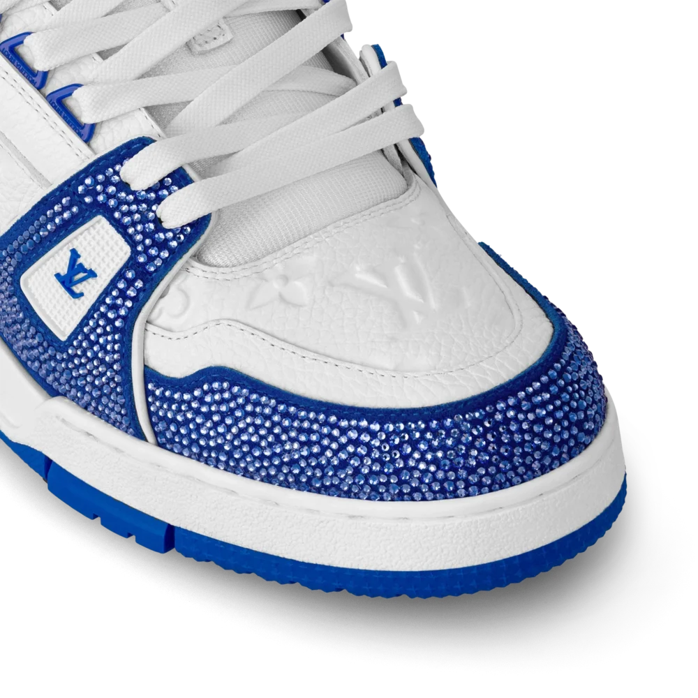 Louis Vuitton LV Trainer Sneaker 'Denim Monogram Blue Diamond' - Image 5