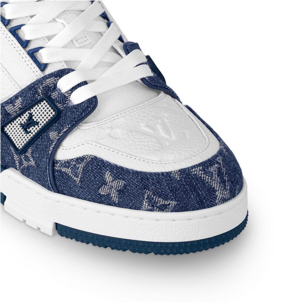 Louis Vuitton LV Trainer Sneaker 'Denim Monogram Blue' - Image 4