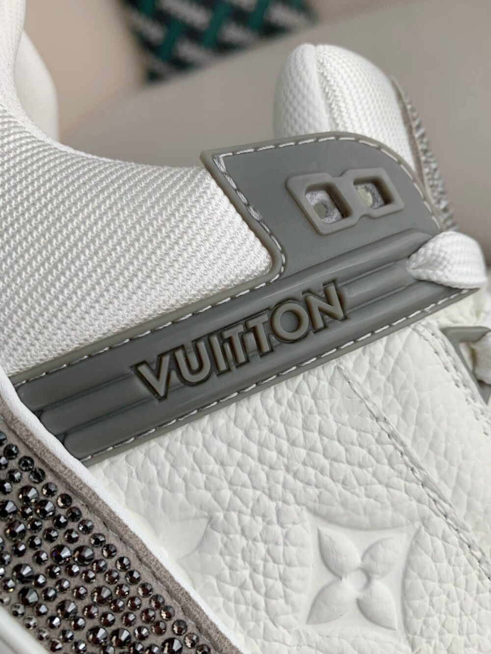 Louis Vuitton LV Trainer Sneaker 'Denim Monogram Grey Diamond' - Image 12