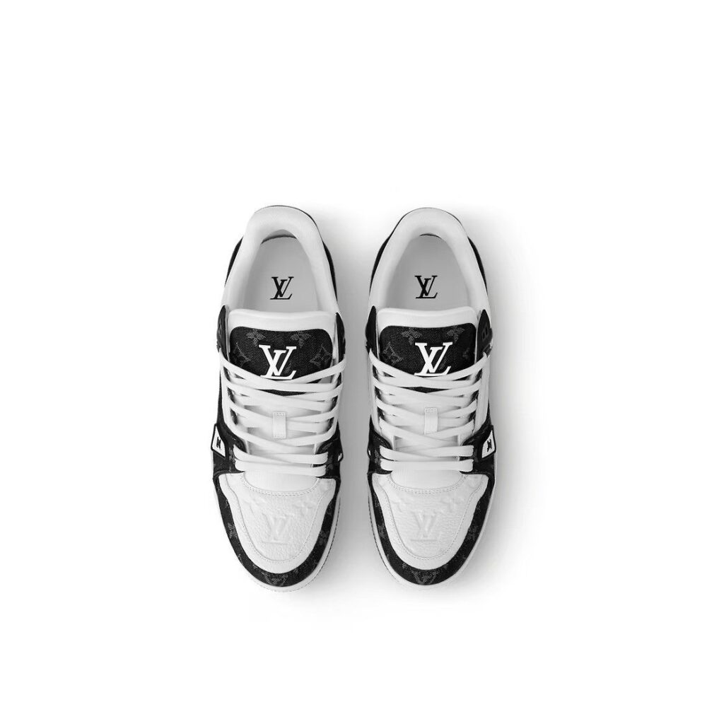 Louis Vuitton LV Trainer Sneaker 'Monogram Black Denim' - Image 5