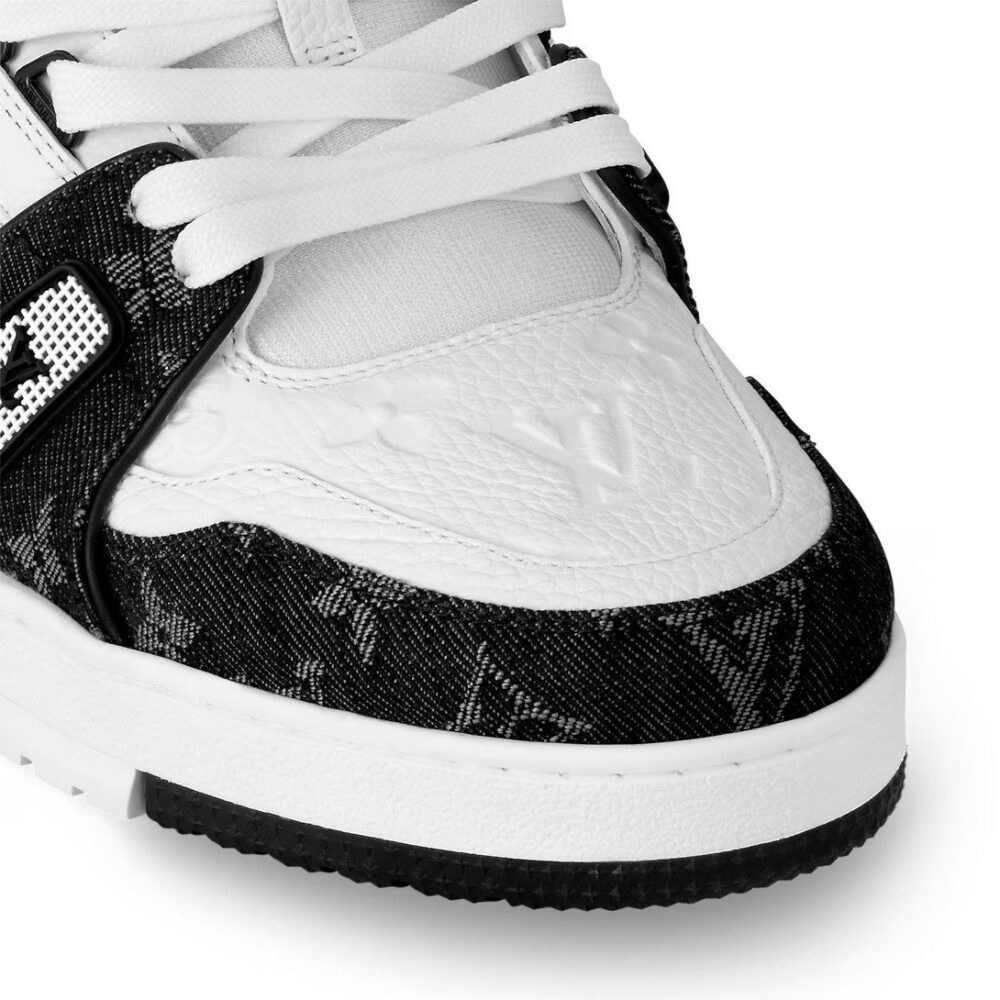 Louis Vuitton LV Trainer Sneaker 'Monogram Black Denim' - Image 4