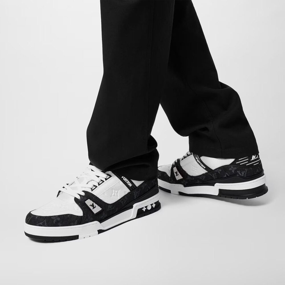 Louis Vuitton LV Trainer Sneaker 'Monogram Black Denim' - Image 2