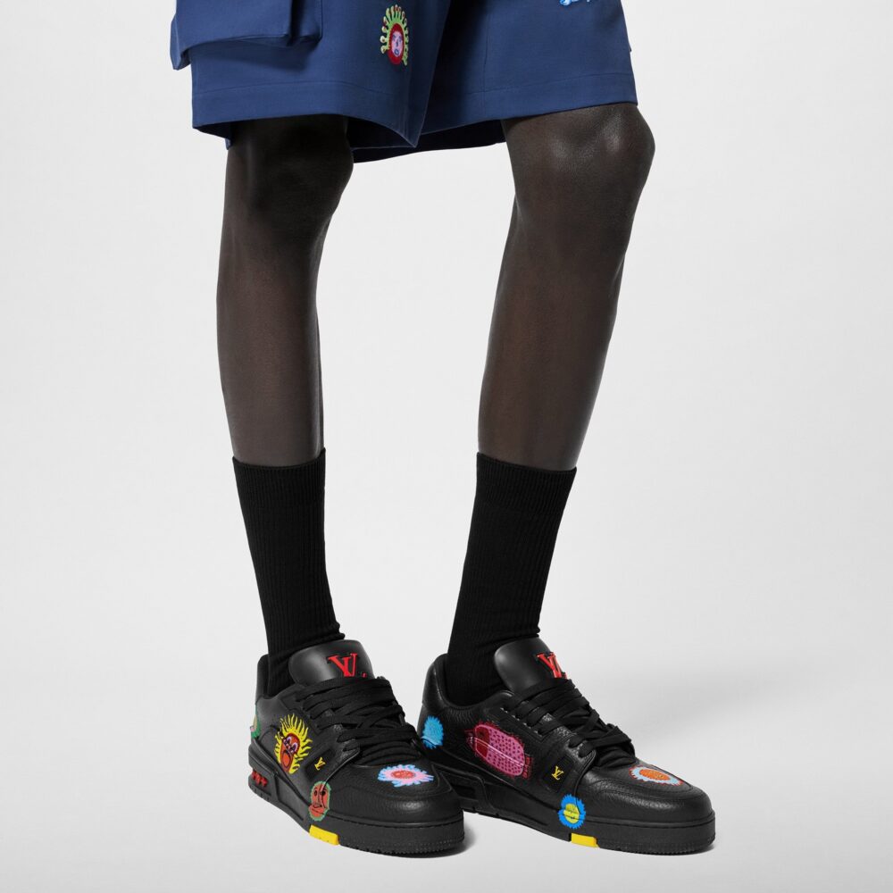 Louis Vuitton LV Trainer Sneaker x Yayoi Kusama 'Black Print' - Image 2