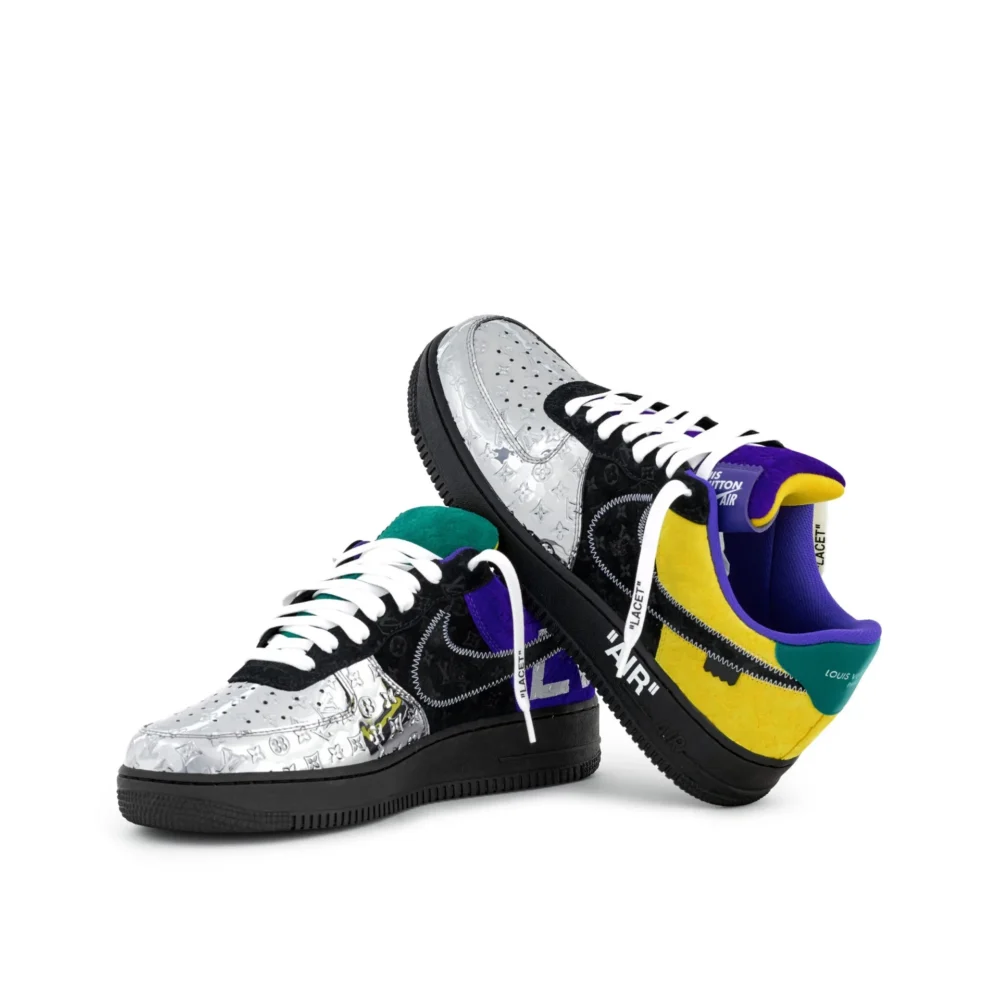 Louis Vuitton x Nike Air Force 1 Low 'Chrome Toe' - Image 5