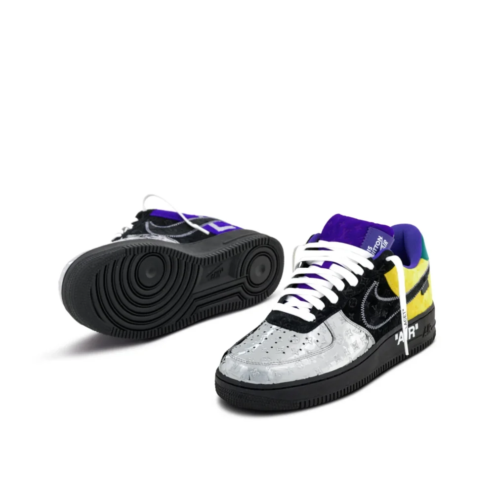 Louis Vuitton x Nike Air Force 1 Low 'Chrome Toe' - Image 4
