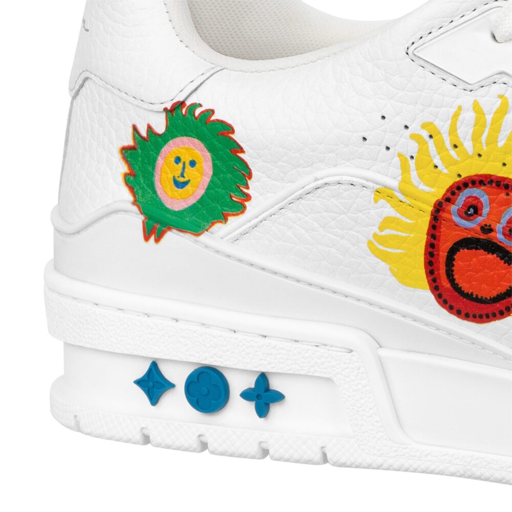Louis Vuitton x Yayoi Kusama Trainer "White Print" - Image 4