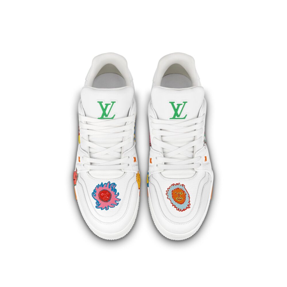 Louis Vuitton x Yayoi Kusama Trainer "White Print" - Image 3