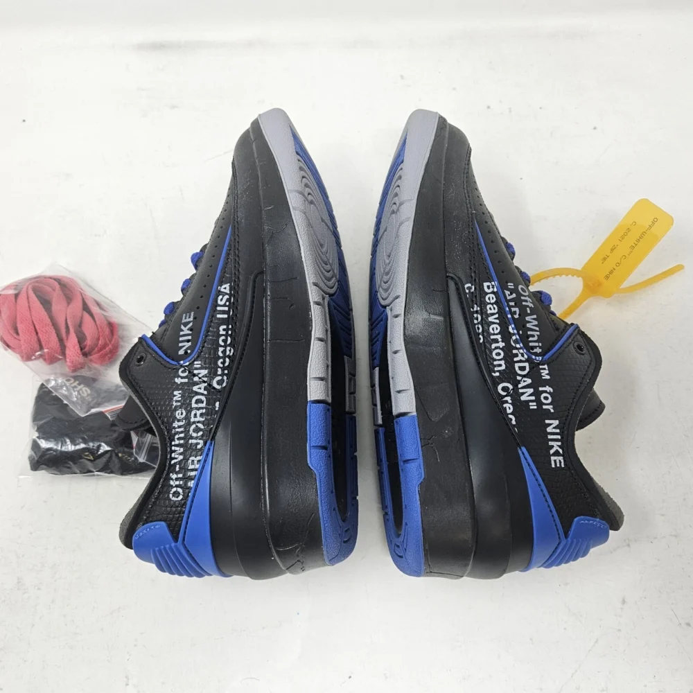 Nike Air Off-White x Jordan 2 Retro Low SP 'Black Varsity Royal' - Image 6