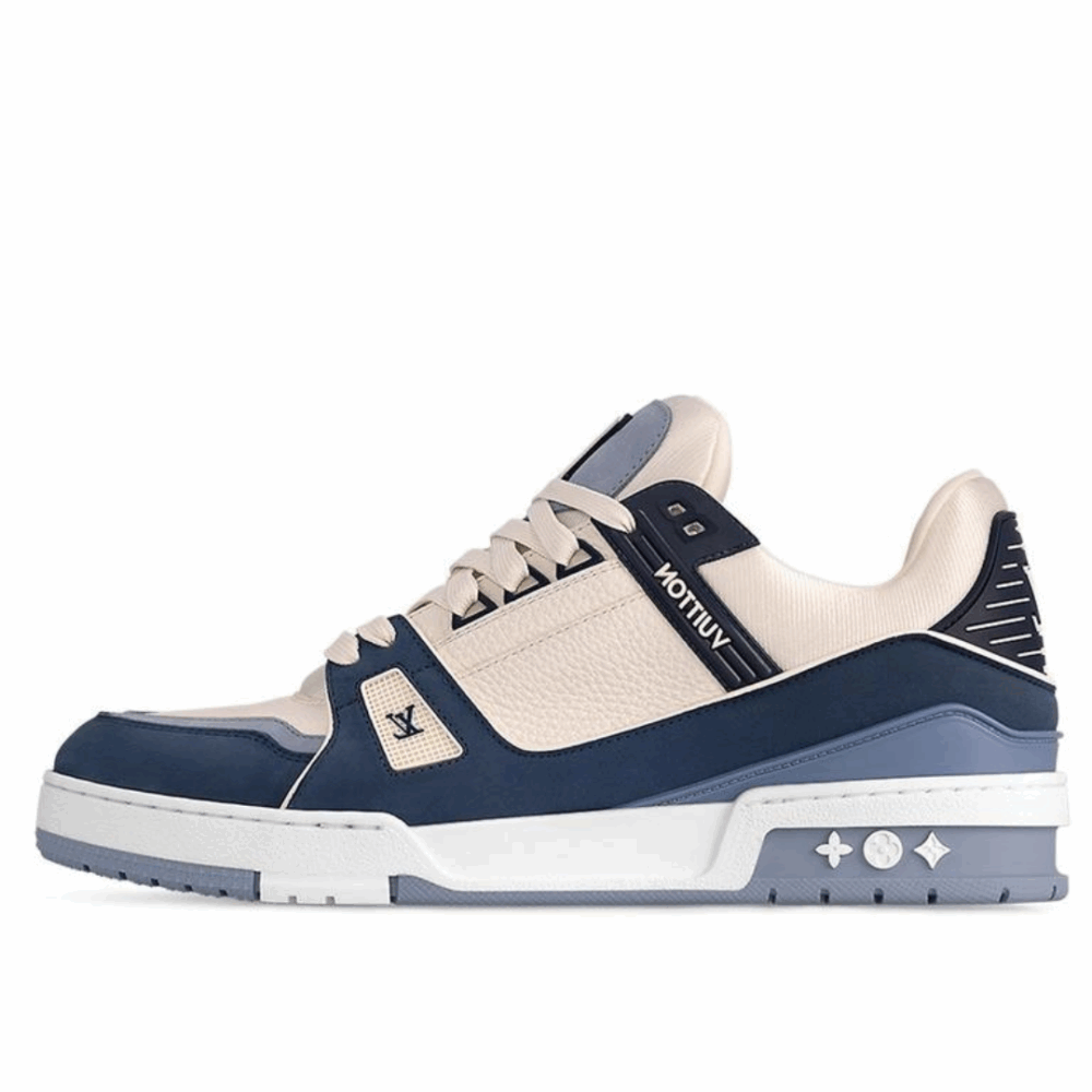 Louis Vuitton LV Trainer "Blue Beige" - Image 2
