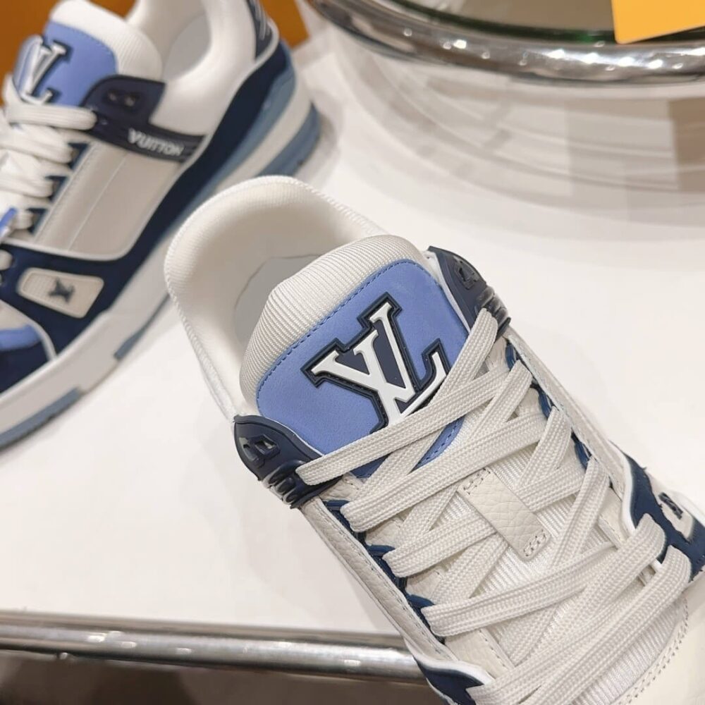Louis Vuitton LV Trainer "Blue Beige" - Image 12