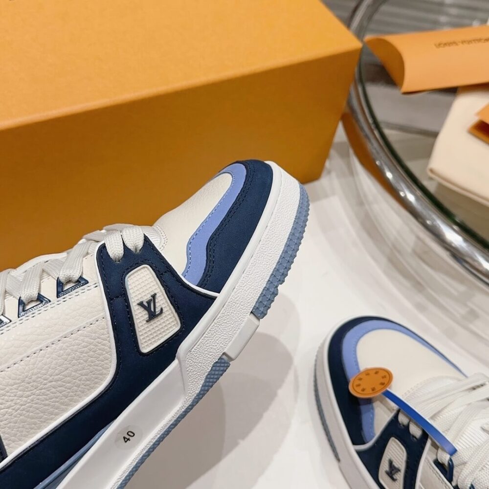 Louis Vuitton LV Trainer "Blue Beige" - Image 13